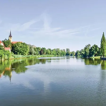Luxusní apartmán s empírovými freskami v centru Čáslavi Esterno foto